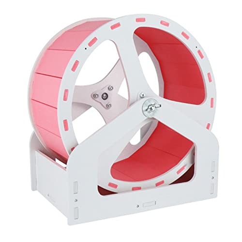 Silent Hamster Wheel - Juguetes para hámster, ruedas de ejercicio para hámster con base de soporte para hámsteres, jerbos, ratones u otras mascotas pequeñas