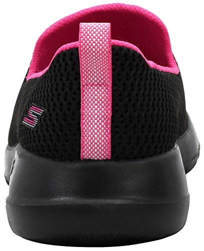 Image of Skechers Women's Go Walk Joy Sneaker, Black /Hot Pink, 7