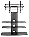 TransDeco TV Stand with Mount, 35 to 85", Black