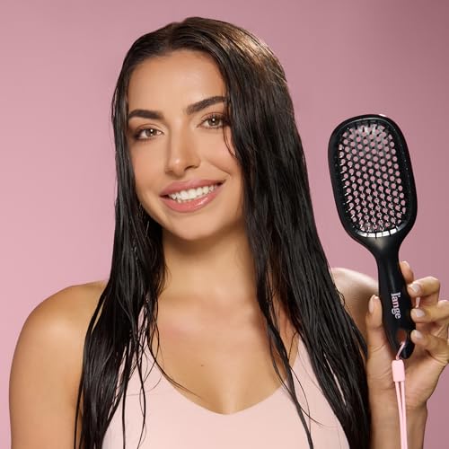 L'ANGE HAIR Detangling Vented Brush, Black | Flexible Bristles for Wet or Dry Hair, Gentle Glide to Reduce Breakage, Ergonomic Shower Brush - image 4