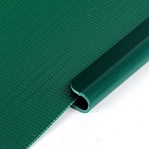 WOLTU® Taśma maskująca PCW 450 g/m² zielona 70 m z 50 x szynami mocującymi folia ogrodzeniowa z podwójnym prętem, ochrona przed wzrokiem i wiatrem