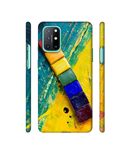 Image of Amazon Brand - Solimo Designer Wax Color Blocks 3D Printed Hard Back Case Mobile Cover for OnePlus 8T