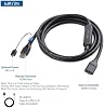 Cable Matters Cable Extensor HDMI 48Gbps 8K, Macho a Hembra, 6.6ft/2m | 8K@60Hz, 4K@240Hz, HDR, Cable Extensor HDMI Macho a Hembra 4