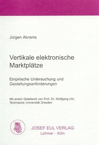 Vertical Electronic Marketplaces – Anteprima