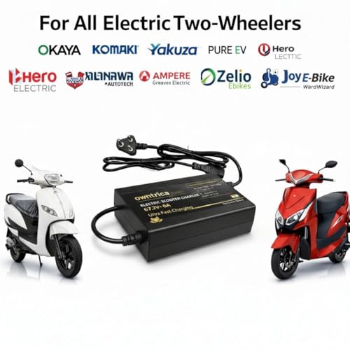 Image of 60V 6AMP Lithium Battery Fast Charger for E-Bikes, |15 Months Warranty| Cut-Off Voltage 67.2V. with Ultra Fast Charging Technology, Over Load and Over Heat Protection.