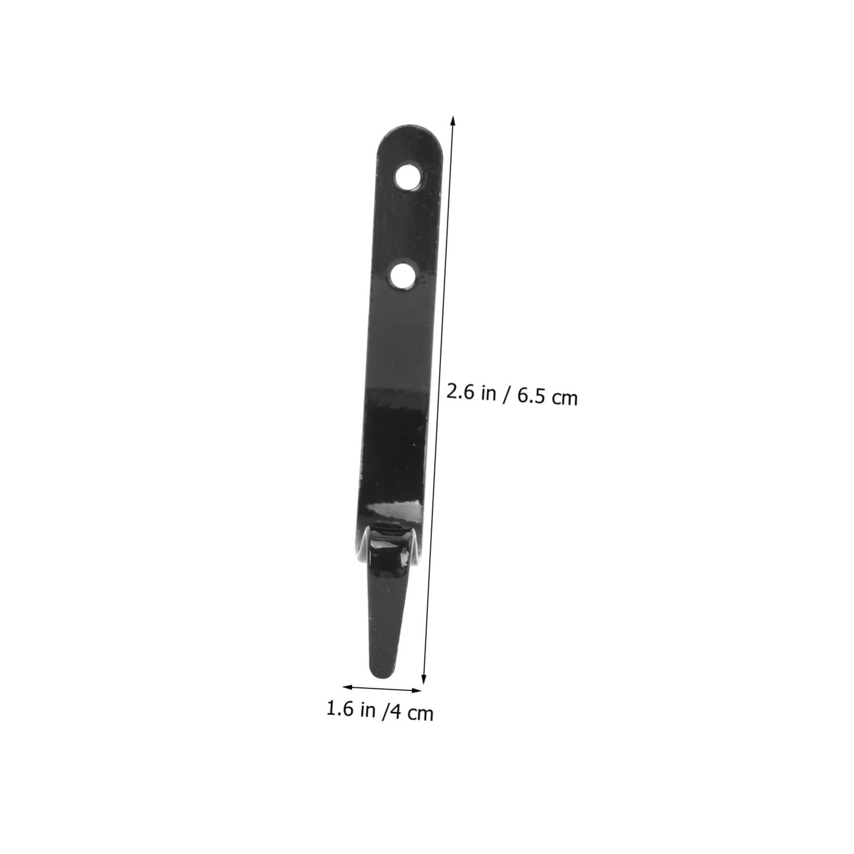 24 szt. Czarne ozdobne haczyki Wystrój domu Zawieszki ścienne Heavy Duty Pegboard Haczyki Wieszak w kształcie litery J Wieszak naścienny Wieszak na kapelusze Haczyki do garnków kuc