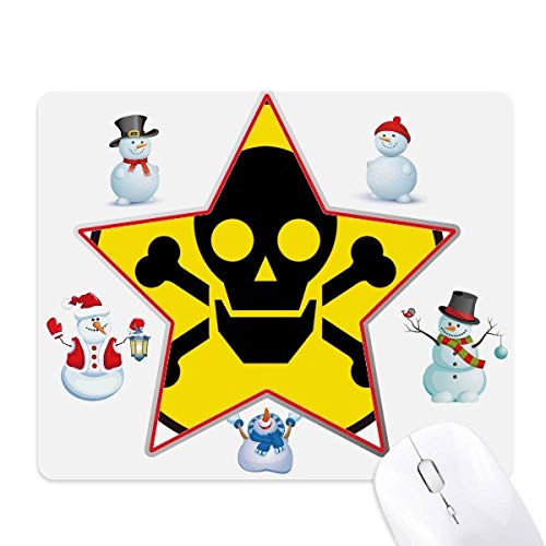 Tapis de souris symbole nuisible jaune pour égayer votre espace de télétravail