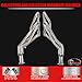 Long Tube Exhaust Headers for 1988-1998 OBS Chevy GMC C1500 C2500 K1500 K2500 304 Stainless Steel 2WD 4WD 4X4 5.0L 5.7L 305 350 Silverado Sierra 1-5/8 Inch Primaries 2-1/2 Inch Collectors