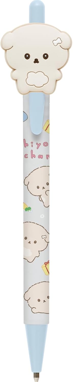 San-X Ishiyowa PR14806 Ballpoint Pen with Mascot, H5.5 x 0.4 inches (140 x 10 mm)