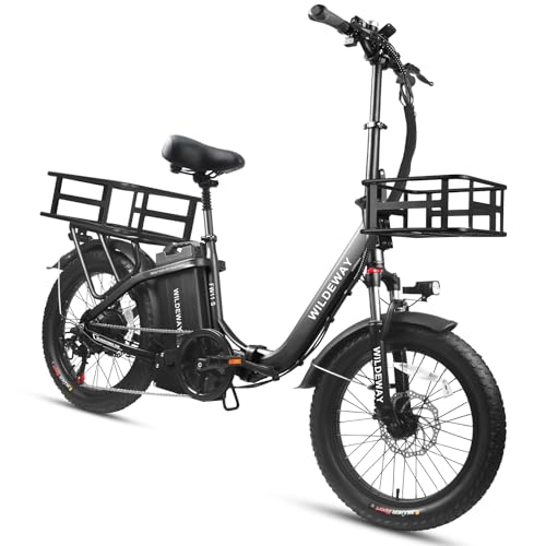 Wildeway Folding Electric Bike for Adults with 750W Motor 32Ah