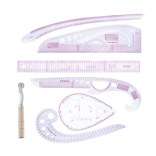 Hangarone Acolchado 7 Piezas - Juego Costura Multifuncional, Regla Curva Francesa para Corte y confección, Accesorios para Amantes la Costura, para diseño Patrones Sastre, Polipropileno (PP)