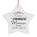 Dentist Ornament for Christmas Tree - Star Shaped - Only The Strongest - Gifts for Dental School Clinic National Dentist Day Dentistry Student Birthday Xmas Party Decor