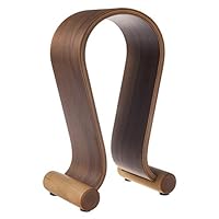 Maclean Headphones Stand Wooden Headset Stand Headphone Holder Universal Gaming Headset Vintage 257 x 130 x 80 mm