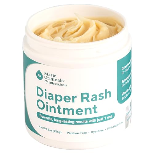 Image of Marie Originals Premium Diaper Rash Ointment with Zinc Oxide, 8 oz | Diaper rash ointment and baby skin protectant with zinc oxide, vitamin E and coconut oil; moisturizes dry skin