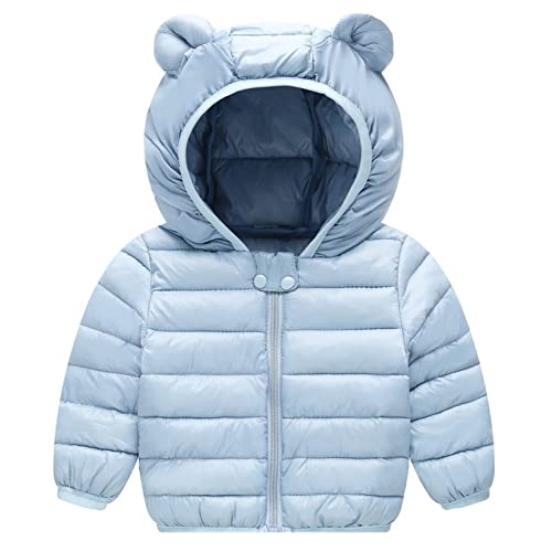 Winter Coats Puffer Padded Jacket for Toddler Boys Girls Kids Light Outwear Cute Bear Ears with Hoods Clothing2