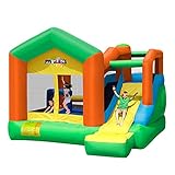 ★ items Objetos de juego enriquecidos]: el castillo inflable puede rebotar libremente, y tiene una gran fuerza de rebote, lo que permite al niño saltar por completo, puede ejercer el poder de salto del niño, y el castillo tiene un tobogán, un grupo de bolas de colores objetos de juego ricos. Los niños son más felices y saludables.