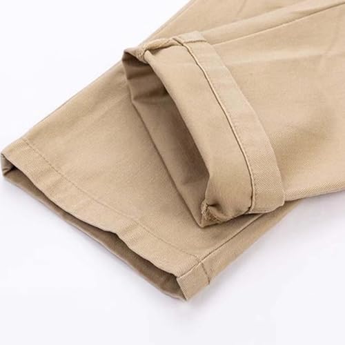 boys school uniform dress pants solid straight leg sweatpants boys girls elastic waist pull on pants with pockets