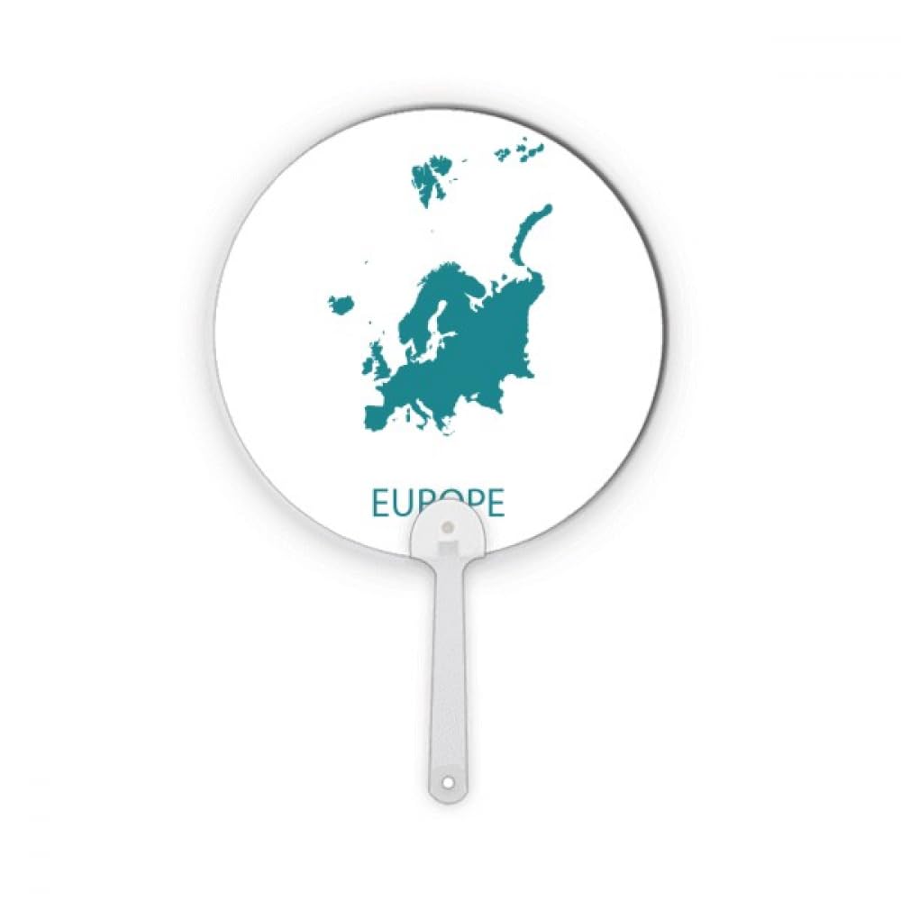 Carte du continent européen éventail rond en plastique pour vos voyages et décoration