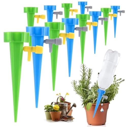 Automatic Watering Set, 24 PCS Bewässerungssystem für Garten, Balkon & Zimmerpflanzen, Plant Water Dispenser mit einstellbarer Wassermenge, Ideal für Watering Indoor Plants & Outdoor-Pflanzen