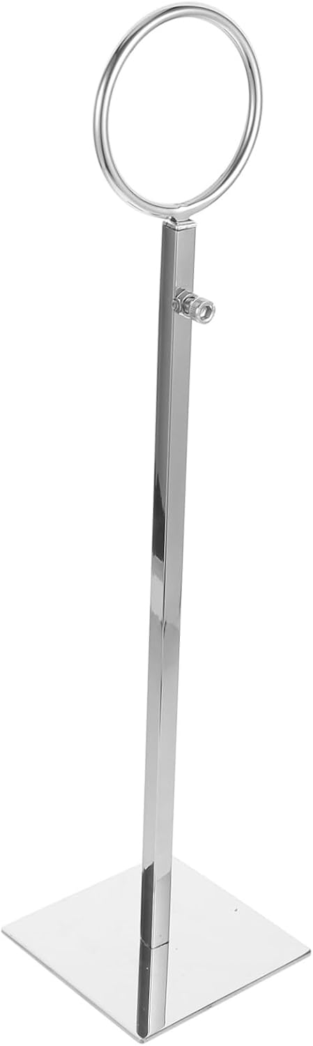 Adjustable Height Scarf Rack Organizer for Scarves Neckties and Accessories Versatile Display Stand for Clothing Stores and Home Use Mirror Finish