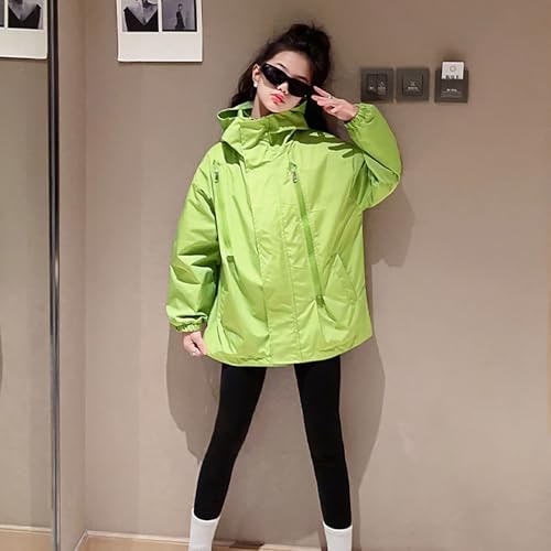 Boys Girls Lightweight Windproof Jacket Kids Waterproof Hooded Raincoats Basic Plain Outdoor Windbreaker Outerwear3