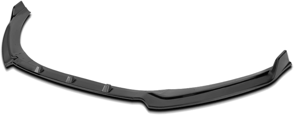 Spec-D Tuning Matte Black Front Bumper Lip Spoiler Body Kit 3PC Compatible with 2017-2018 Hyundai Elantra