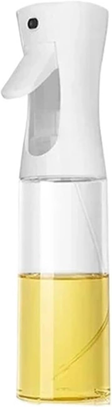 Oil Spray Bottle, 2PCS 200/300/500ml Oil Sprayer Bottle Kitchen Cooking Dispenser Fitness Fat Loss Camping BBQ Vinegar Sauce,for Salad Making, Baking(500ml white)