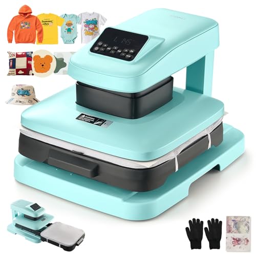 VEVOR Auto Heat Press Machine, 15 x 15 inch, T-Shirt Press Machine with Auto Release and Adjustable