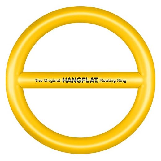 Hangflat Floating Ring - Pool Floats - Pool Lounger - Float Tube - Inflatable Floats - Multi Person Float - 10" x 11" x 1.5" (Pineapple Yellow)
