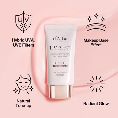 Image of d'alba Piedmont Waterfull Tone-Up Sunscreen Serum (1.69 fl oz x 2), SPF 50+