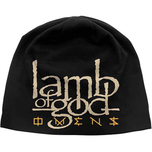 Bonnet Lamb Of God Omens pour garder la tête au chaud avec un style metal officiel