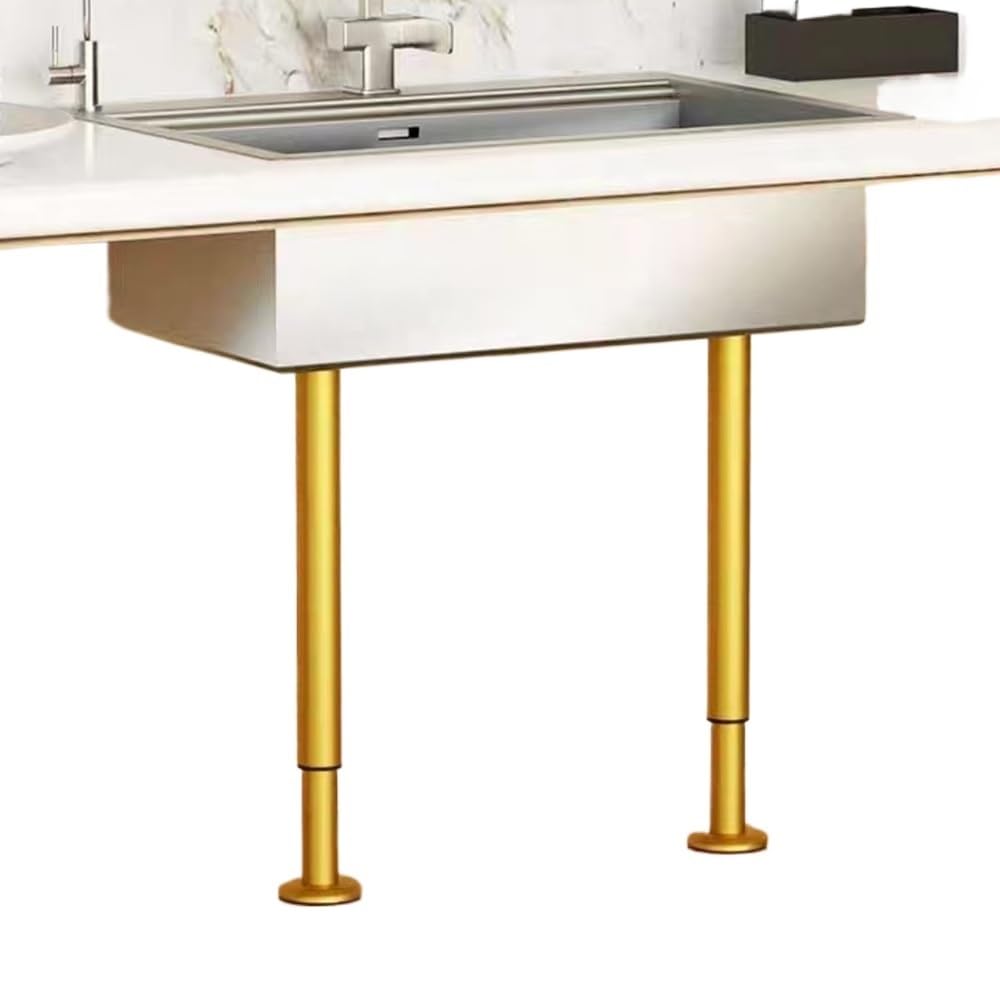 Pieds de table réglables de 42-76 cm pour îlot de cuisine et évier