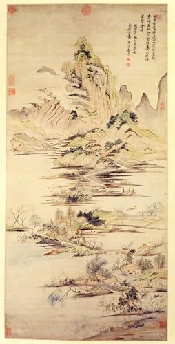 Pintura decorativa para salón: lienzo de Yun Shouping de 60x90cm para pared