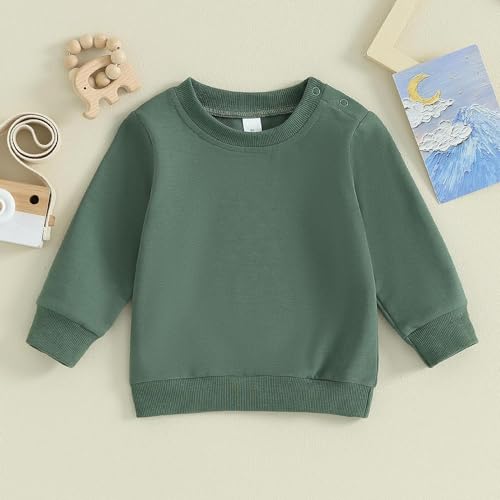 Image of Baby Boy Girl Pumpkin Sweatshirt Tops Toddler Halloween Outfit Long Sleeve Crewneck Pullover Sweater Shirt Fall Clothes