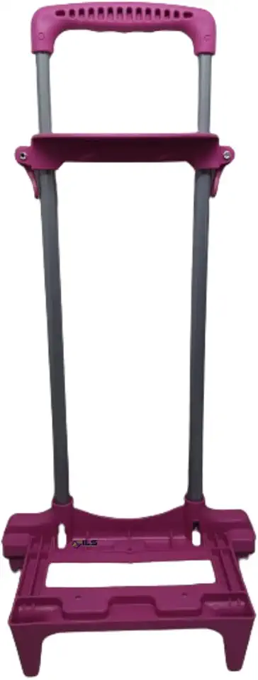 Carrinho Para Mochila Infantil Escolar Pequena 2 Haste Cor Rosa E Preto 30 Cm (ROSA)