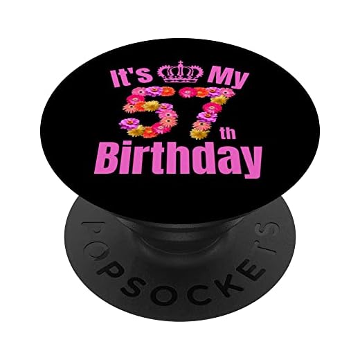 57 Año viejo cumpleaños mujeres flor su 57 cumpleaños PopSockets PopGrip Intercambiable