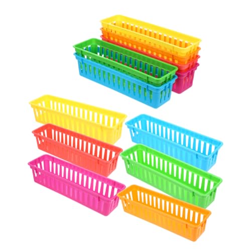 Panier de rangement plastique pour crayons un bureau de classe net - 8