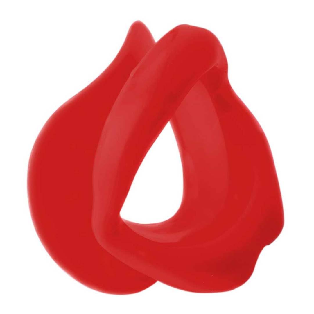 Silicone Lips Exerciser Facial Muscle Tightener Face Lifting Mouth Stretcher Trainer Red