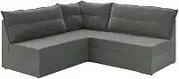 Sofá de Canto 5 Lugares Renaut Suede Cinza Mamflex
