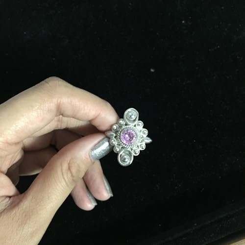 Bague quartz rose argent 925 réglable : finis les problèmes de taille - 2