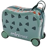Aerolite MiniMax - Maleta para niños con Ruedas EasyJet de 45 x 36 x 20 cm, 29 L (Dinosaurio)