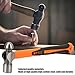 AUNMAS 0.5Lb Ball Peen Hammer, Mini Steel Round Head Hammer, Jewelry Making Metalworking Delicate Tasks Small Hand Tool