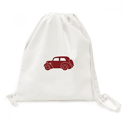 Sac à cordon toile Géométrique Classic Cars Rouge pour vos voyages quotidiens