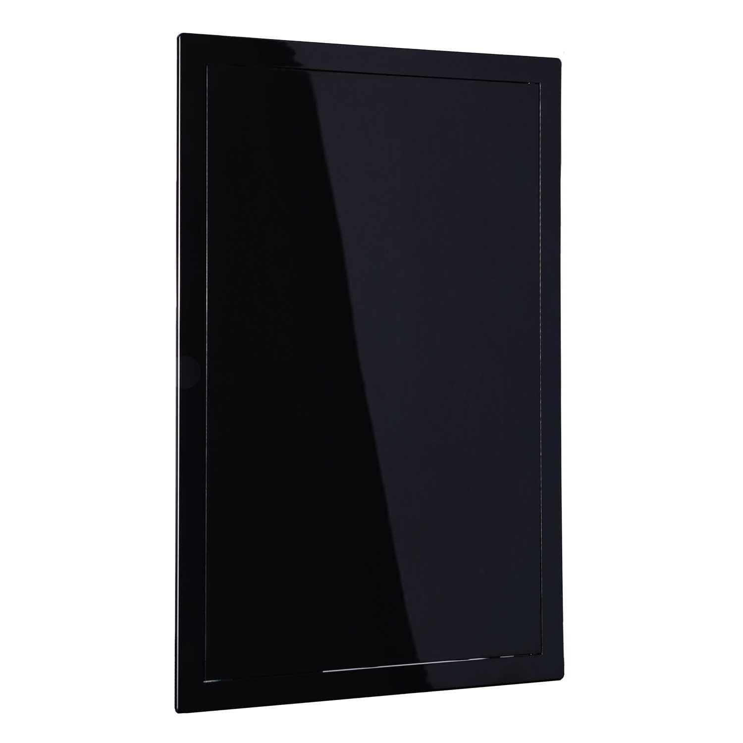 Plasterboard Access Panel Black 200x300mm Soft Closing Polished PVC