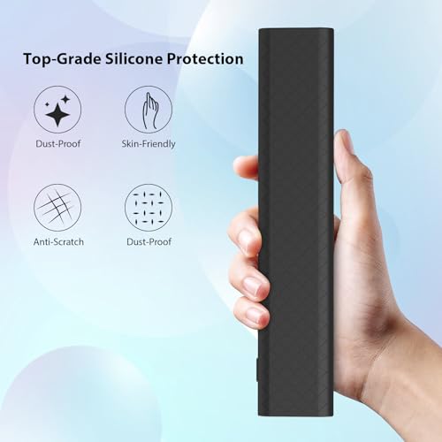 Image of Silicone Remote Cover for Xiaomi Mi TV 2025 Model Remote, Black, Diamond Textured, Precision Button Holes (Black, XIAOMI TV 2025)