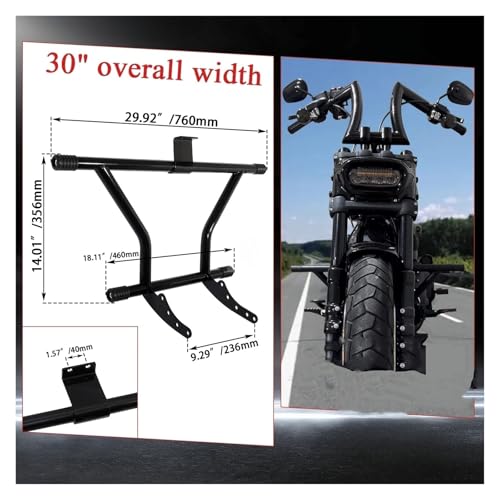 Crash bar moto Softail Fat Bob FXFBS pour éviter les dégâts de chute