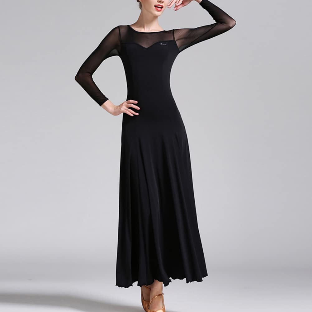 Lange Wettbewerb Kostüm Walzer Standard Tanz Kleider Modernes Tanzkleid Damen Kleider Festliches Abendkleider Vintage Ballkleid Schaukel