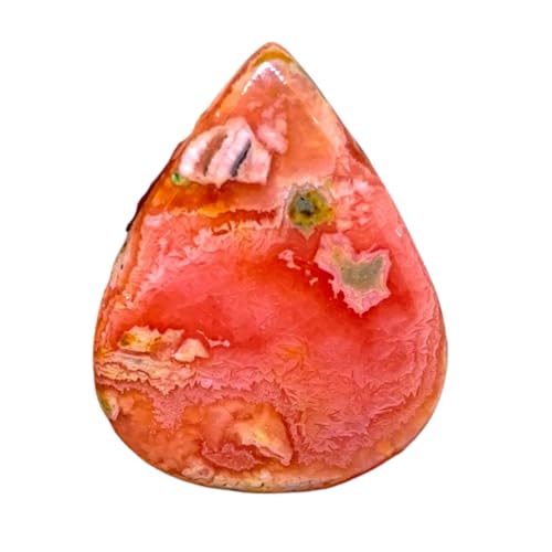 Cabochon en rhodochrosite naturelle poire pour réparer ou créer un bijou