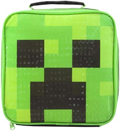 Minecraft Creeper Lunch Bag Lunch Box 23x23x8 cm
