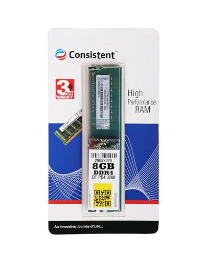 Image of Consistent 8GB DDR4 RAM3200Mhz Desktop, Plug-and-Play, No Additional Drivers Required with 3 Year Warranty